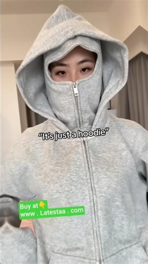 Ninja Hoodie + Balaclava Hoodie 🔥 Heavyweight Zip-Up Streetwear Jacket | Viral 2025 Trend