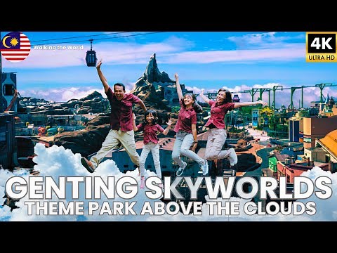 Genting Skyworlds 4K Walking Tour (2025) | Malaysia's Theme Park Above the Clouds at 6,000 ft!