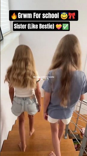 🔥🧡 School Morning Routine with Sister 👯‍♀️💕 | Bestie Vibes All Day 🌞✨ #SchoolRoutine