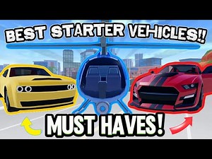 TOP 6 Best VEHICLES for Starters/Beginners!!! (Roblox Jailbreak) | March 2025 EDITION - YouTube