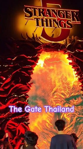 Open the Gate to the world of Stranger Things: Never Ending Story #thailand #gate #shorts