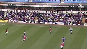 The pivot. The first-time shot. The finish. 😱 Simply stunning from Newcastle United's Duncan Ferguson… #GoalOfTheDay | Premier League