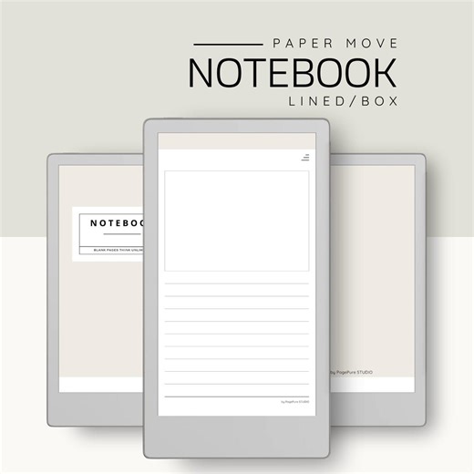Notebook for Remarkable Pro Move, Minimalist Design, Remarkable Move Templates, Hyperlinked, Left- and Right-handed Versions, Cornell Notes - Etsy Canada