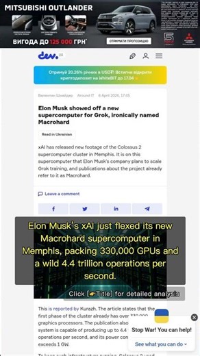 🧐👉 xAI’s Macrohard: 330,000 GPUs Power Up Grok’s AI Race #QixNewsAI