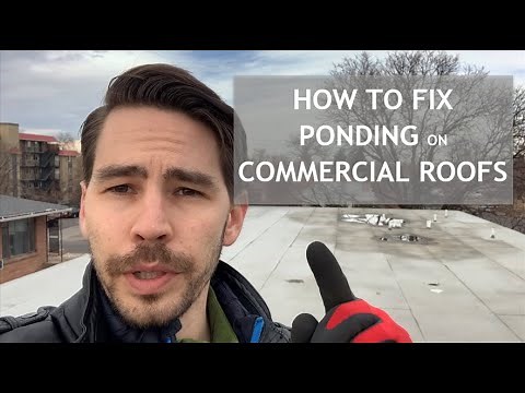 How to Fix Ponding Water on a Commercial Roof