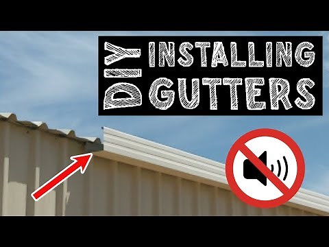 How To Install Shed Gutters (No Music)