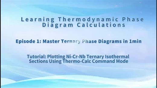 1. Plot Ni-Cr-Nb Phase Diagram in 1 Min! ⚡️ (Thermo-Calc Tutorial)