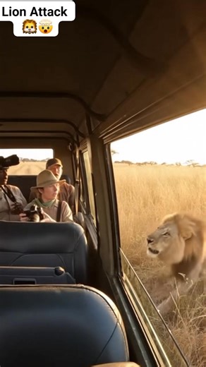 🚨 TERRIFYING SAFARI ATTACK CAUGHT ON CAMERA: Massive LION with **LION LOGO BRANDING** Pounces on Open-Top JEEP! 🦁🚙💥 Exclusive dash-cam footage from African Safari Park: Tourists scream as a **400-pound male lion** (clearly marked with **LION LOGO** on its side) suddenly CHARGES from bushes and LEAPS onto the jeep! 🤖 All clips are AI-enhanced or recreated for entertainment only 🚫 No humans harmed | 100% safe & fictional 😨 Which moment scared YOU the most? Comment your fave 👇🔥 Subscribe f