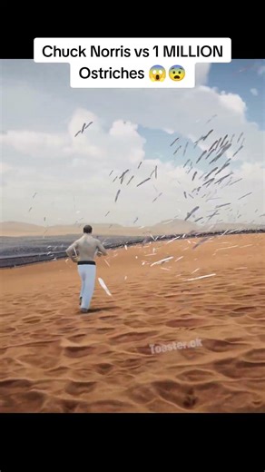 Can Chuck Norris defeat 1 MILLION Ostriches ?