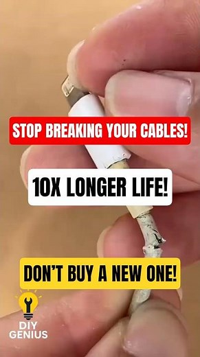 Make Your Charging Cable Last 10x Longer! #diy #lifehacks #shorts