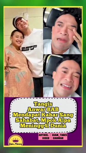14K views · 105 reactions | Tangis anwar saat mendapat kabar, sang sahabat mpok alpa meninggal dunia. #mpokalpa #mpokalpameninggal | Berita Updatee | Facebook