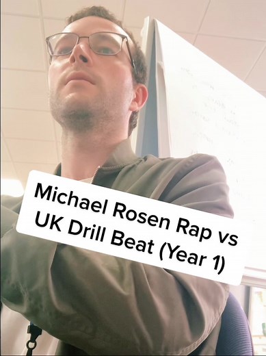 Unexpected Collaboration: Michael Rosen Raps to UK Drill Beat in Year 1 Classroom