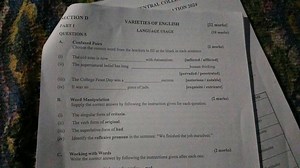 SECTION D PARTI VARIETIES OF ENGLISH LANGUAGE USAGE QUESTION 5 ... | Filo