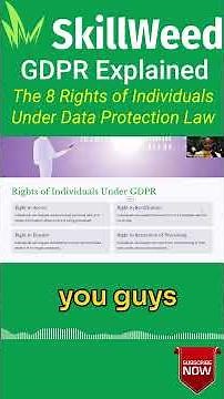 GDPR Explained The 8 Rights of Individuals Under Data Protection Law