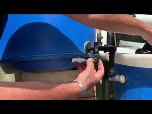 Adding a top up drum and float valve to the hydroponic system