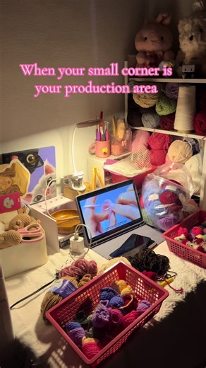 Creating Unique Crochet Keychains in a Small Space