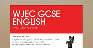 WJEC GCSE ENGLISH