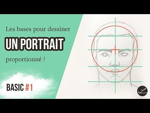 Méthode simple pour dessiner un portrait proportionné ! 😐 (Tuto Méthode Loomis)