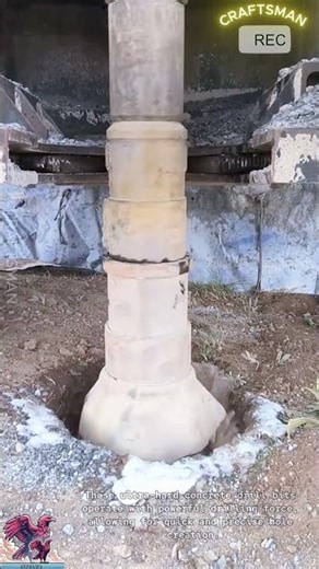 Super hard drill bit drilling concrete power #video #viral