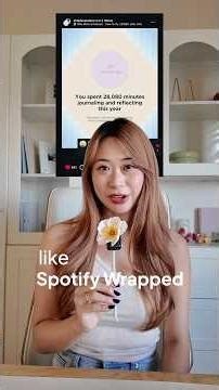 Imagine your inner work is tracked like Spotify Wrapped ✨ meditation, affirmations, journaling