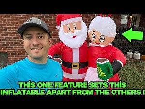 The Coolest Christmas Inflatable EVER? 🎅✨ Santa & Mrs. Claus Full Review 🎄🎁 Yard Decorations