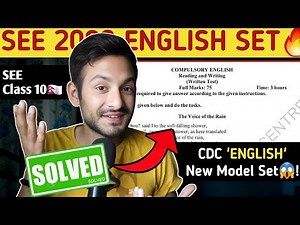 SEE Class 10 English New Model Questions 2081 with Full Solution🔥| Anurag Silwal