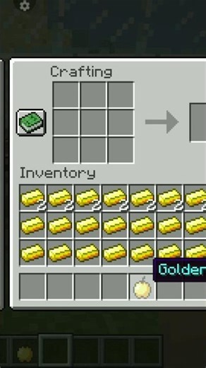 How to make golden apple #minecraft