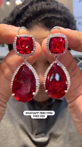 2K views · 721 reactions | Turn heads with our rare Faceted Ruby Long Earrings, featuring unique diamonds on the back for a touch of magic! ✨ Free COD all over India  Free gift with every order Visit us: C-115, Lajpat Nagar 1, New Delhi Shop online: osrjewellers.com WhatsApp: 7838119986 #RubyEarrings #DiamondJewelry #UniqueJewelry #DelhiShopping #JewelryLovers #LuxuryJewelry #GiftForHer #FreeCODIndia #OSRJewellers | OSR JEWELLERS | Facebook