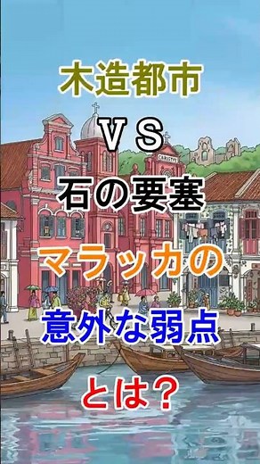 [Age of Discovery] Wooden city vs. stone fortress! What was Malacca's surprising weakness? #Histo...