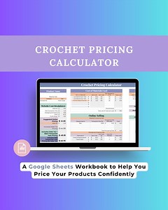 Crochet Pricing Calculator | Google Sheets Workbook for Makers - Etsy Canada
