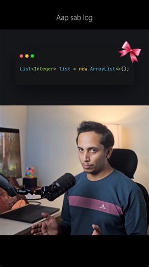 Rohit Chandra Joshi on Instagram: "ArrayList Internally Kaise Work Karta Hai? 🤔 --- Do you know how an ArrayList internally works in Java? Most developers use ArrayList every day but don’t understand how data is stored in memory. In this video, I explain how ArrayList uses a dynamic array internally, how its initial capacity works, and what happens when you keep adding more elements. You’ll also learn how ArrayList resizes itself, why elements are copied to a new array, and how this impacts per