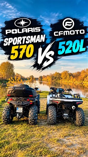 🚀 Polaris vs CF moto 0–100 🚀 #atv #canam #cfmoto #polaris #quad #cfmoto520l #polarissportsman