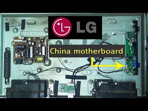 LG LED TV motherboard replace.