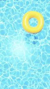 Swimming Ring Floating On Blue Water Stock Footage Video (100% Royalty-free) 3488599501 | Shutterstock