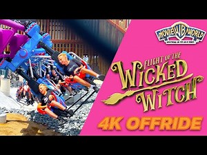 Flight of the Wicked Witch 4K Off-Ride Footage | Copyright Free | Warner Bros. Movie World SFC