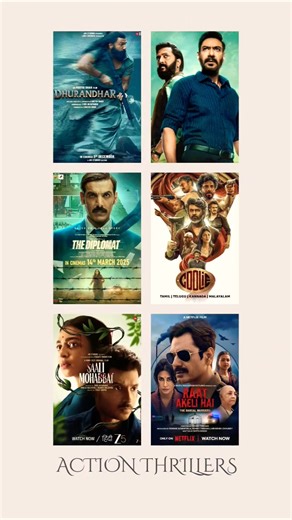 6 Best Action Thriller from 2025 #actionthrillerfilm #dhurandhar2 #movieshorts