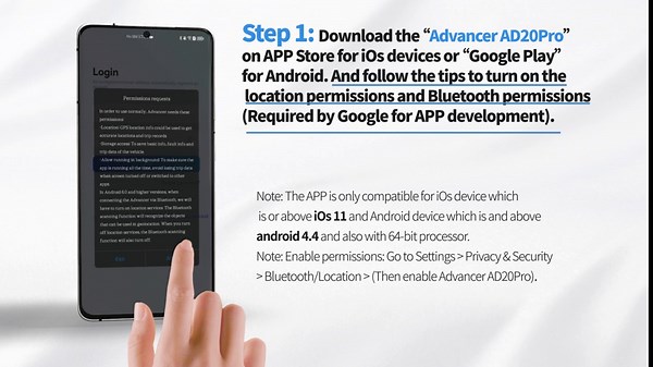 XTOOL AD20 Pro OBD2 Scanner for iPhone & Android: 2025 Enhanced Check Engine Fault Car Code Reader, Universal Car Diagnostic Tool with All System Scan, Oil Reset, Battery Test, Performance Test