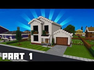 HOW to BUILD a Suburban HOUSE in Minecraft | 👉EASY👈 | Part 1 Chambert City