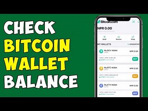 How To Check Bitcoin Wallet Balance On Bitcoin com