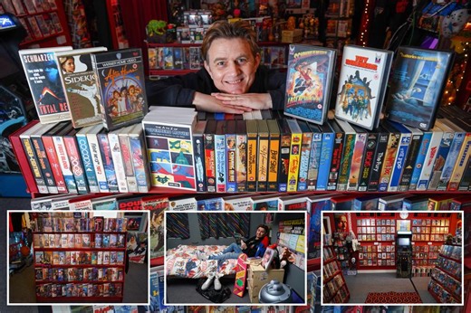 1980s VHS tape shop thriving as visitors from around the world yearn for nostalgia trip