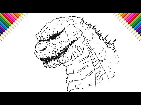 How to Draw Shin Godzilla (Head) Step by Step