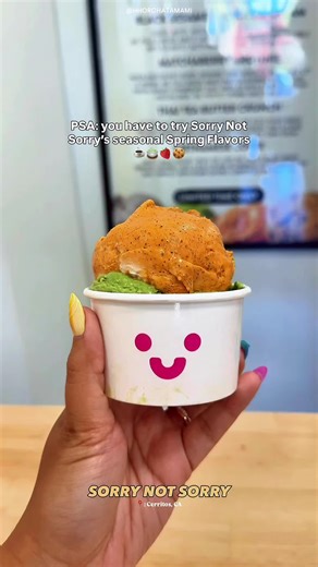 PSA: you have to try @Sorry Not Sorry Creamery Spring: Bold & Brewed Series! ☕️🍵🍓🍪 Available at all locations now! 🍦 🍪 BLACK SESAME COOKIES & CREAM: HOUSE BAKED CARAMELIZED AND SALTED OREO CRUMBLE INTO A SLIGHTLY NUTTY BLACK SESAME ICE CREAM BASE 🍵: MATCHABERRY BROWNIE: HOUSE BAKED MATCHA BROWNIES IN A STRAWBERRY BASE SWIRLED WITH A CREAMY MATCHA BASE 🧡THAI TEA BUTTER CRUNCH: HOUSE BAKED BUTTER CRUNCH COOKIES IN A THAI TEA BASE SWIRLED WITH A HOUSE MADE LIGHTLY SALTED SEA FOAM CREAM ☕️ VI