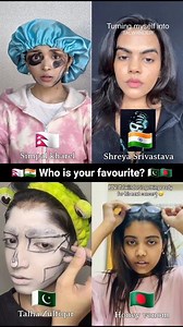 Which one is your favourite? ‪@Talwiinder‬ face paint 🎭 #talwiinder #haseen #makeup #shorts