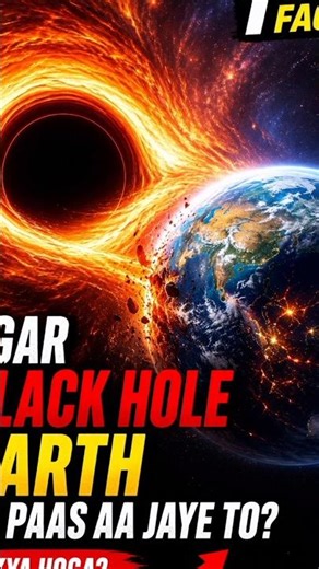 Agar Black Hole Earth Ke Paas Aa Jaye To? 😱 #blackhole #space #earth #science