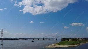 Hernando Desoto Bridge on the Mississippi River at Memphis Tennessee