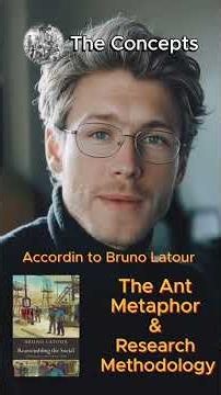 According to Bruno Latour "The Ant Metaphor and Research Methodology"