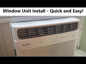 8000 BTU AC Window Unit Install - Frigidaire