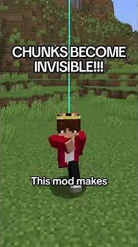 Minecraft But Chunks Turn Invisible | #shorts