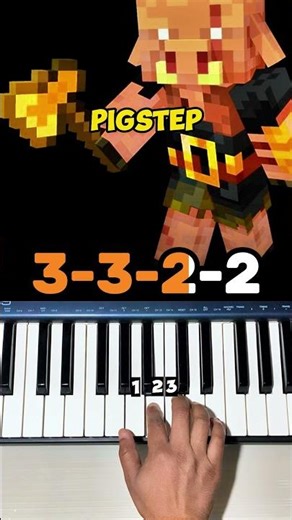 "POV: You Found Hidden Talent 😮" Pigstep - Piano #shorts