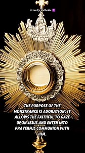What is a Monstrance ✝️ #reels #christian #fyp #catholic #shorts #christianity | Proudly Catholic
